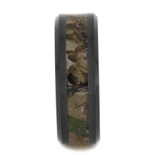 Camo Ring Black Ceramic Wedding Band