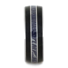 Black Jade Mokume Tungsten Wedding Band