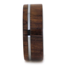 Tungsten Wedding Band Honduran Rosewood Wood Wedding Band