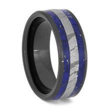 Crushed Lapis Lazuli Stardust Black Ceramic Seymchan Meteorite White Gold_2687 (1)