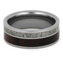 Deer Antler Ring ironwood tungsten