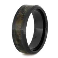 Camo Ring Black Ceramic Wedding Band
