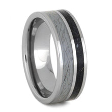 Pet Fur Box Elder Burl Tungsten Ring