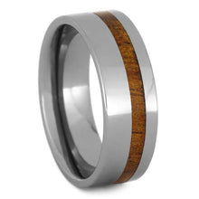 Tropical Koa Wood Ring, Tungsten Wedding Band, Natural Ring-2712