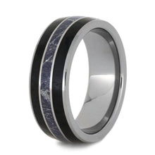 Black Jade Mokume Tungsten Wedding Band