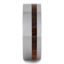 Ironwood Wedding Band, Mens Tungsten Ring, Natural Ring-2709