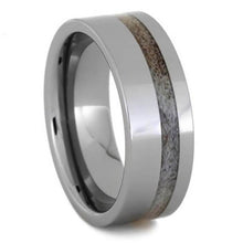 Deer Antler Ring, Tungsten Wedding Band, Hunter Jewelry-3209