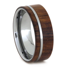 Tungsten Wedding Band Honduran Rosewood Wood Wedding Band