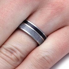 Pet Fur Box Elder Burl Tungsten Ring