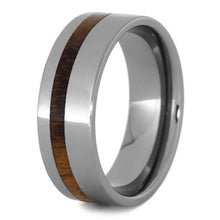 Tropical Koa Wood Ring, Tungsten Wedding Band, Natural Ring-2712