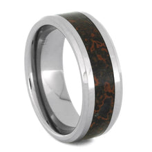 Dinosaur Bone Ring With A Tungsten Band-2138