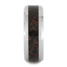 Dinosaur Bone Ring With A Tungsten Band-2138