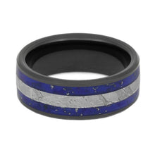 Crushed Lapis Lazuli Stardust Black Ceramic Seymchan Meteorite White Gold_2687 (4)