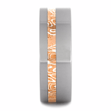 Copper And Silver Mokume Gane Ring with Tungsten (2)