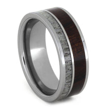 Deer Antler Ring ironwood tungsten