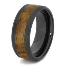 Black Ceramic Whiskey Barrel Oak Wood_ 2620 (3)
