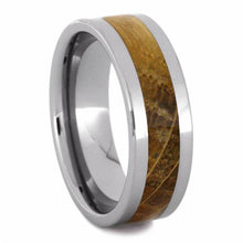 Tungsten Band with Whiskey Barrel, Oak Wood Ring-2714