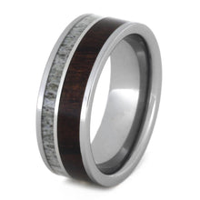 Deer Antler Ring ironwood tungsten